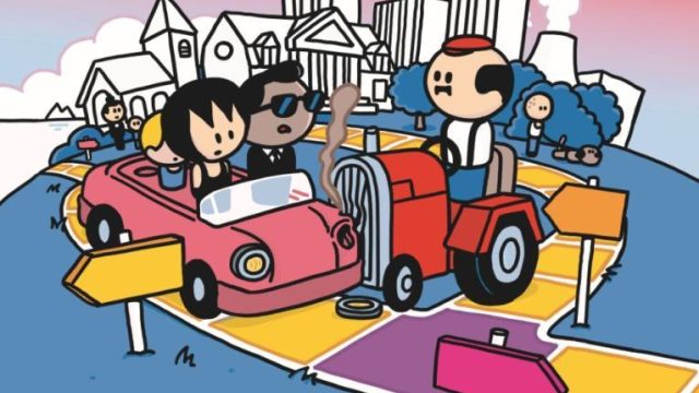 Cartoonfestival beeld